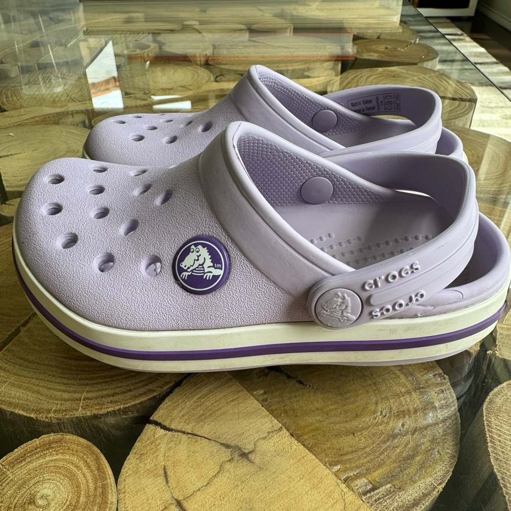 Purple Toddler Crocs size 8
